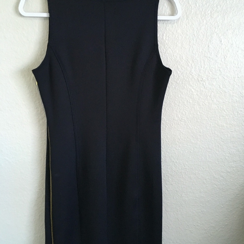 Michael Kors Black Bodycon Side Zip Dress 6 - Picture 4 of 5